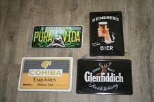 4 x Blechschilder Deko Schilder 20x30 cm Bar Kneipe Wandtafel Küche Heineken
