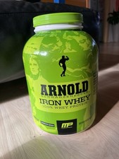Rare Arnold Schwarzenegger Muscle Pharm „Leere“ Dose mit Deckel Bodybuilding Gym