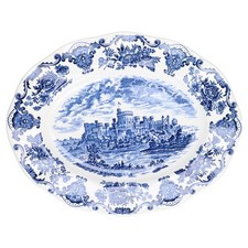 Fleischplatte klein Enoch Wedgwood Royal Homes of Britain Blue