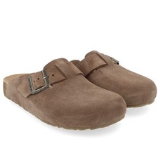 Haflinger Porto Unisex pflanzlich gegerbter Leder Clog Tiefenfussbett 