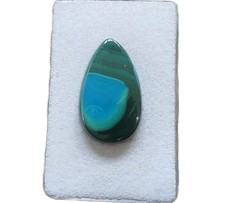 Malachit Chrysokoll Cabochon 27,8x16,5 mm 25 ct. Nr. U34071
