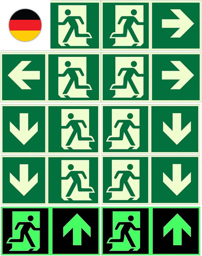 Stück notausgangsschild - stück,