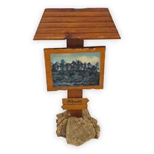 Hrensko Wegweiser Schild Holz Stein Andenken Deko Reise Tschechien Böhmisch