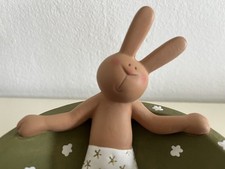 Hasenbande Räder Schale Hase Aus Keramik Hasenskulptur