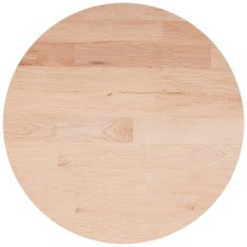 1,5-4cm Rund Tischplatte Massivholz Eiche Holzplatte Ersatz Holz Tisch Platte