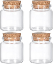 4 Stück Glasflaschen Mit