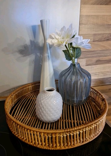 älteres rattan korb tablett - Älteres, korb-