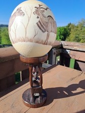  Straussenei Straußenei AFRICA mit Ständer