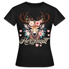 Herzmadl Trachtenshirt Volksfest Tracht Ersatz Frauen T-Shirt