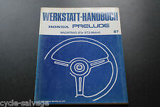 Honda Werkstatthandbuch Nachtrag für ET2 Motor Prelude 87 Kühlung Elektrik 