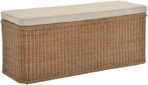 Breiter rattan wäschekorb mit - wäschekorb,