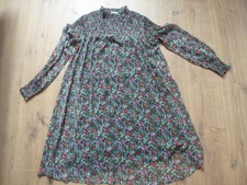 Winter Herbstkleid  Viskose Kleid von Linea Tesini Gr. 40 grün rot schwarz lila