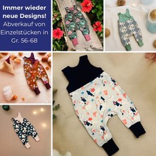 Babystrampler handmade, verschiedene Motive, neutral, Mädchen, Gr. 56-68