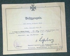 Urkunde EK2 +  more R.I.R. 78