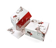 Kuchenkarton Tortenkarton Tortenbox "Konditorline" bedruckt 22x22x11cm, 100 St.