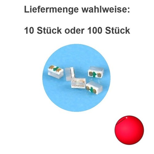 Led smd 0201 - smd, rot