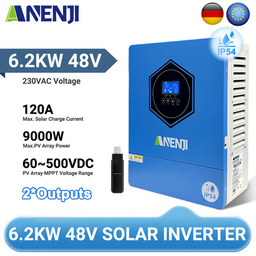 2kw 48v solar wechselrichter - 6.2kw,