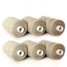 6 Rollen Sattlerzwirn Küchengarn Sternzwirn Sattlergarn Zwirn Garn Flachs 1A