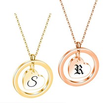 ID Herz im Kreis Anhänger +