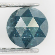 Natürlicher Lockere Runde Rose Cut Blaue Farbe Diamant 0,43 CT 4,3 MM Rose Cut