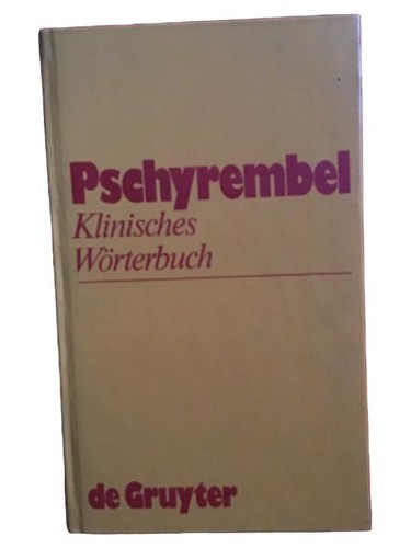 Pschyrembel klinisches - pschyrembel,