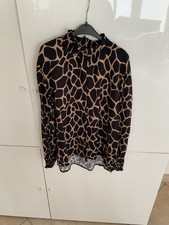Bluse Made In Italy Animalprint Gr. M Neu