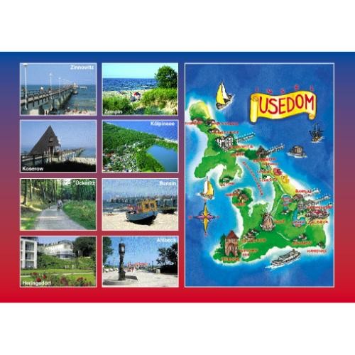 Insel usedom postkarte - usedom,