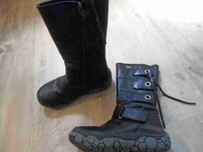 NATURINO RAIN STEP schöne gefütterte Lederstiefel schwarz Gr. 30 TOP 617
