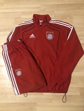 Adidas FC Bayern München Trainingsanzug 2010 M Tracksuit Vintage Jacke Hose Rot 