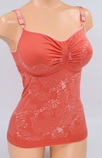 ♥Schlankstütz Mieder Leicht-Top XL 46/48 Koralle *Blütenzauber *  SK1 ♥