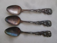 Besteck Hildesheimer Rose - Silber Aufl. 100 versilbert - 3 Kaffeelöffel - 14cm