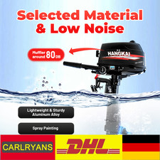 HANGKAI 6 PS 2 Takt Außenbordmotor Bootsmotor Benzinmotor Bootsport Wasserkühl