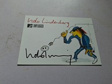 Karte Udo Lindenberg (Sänger) mit Autogramm - ORIGINAL