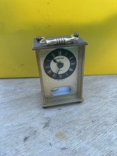 Weimar Quarz Messing Kutschenuhr mit einem Pendel. B3 