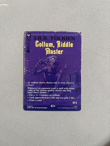 Mtg gollum riddle master - master, |