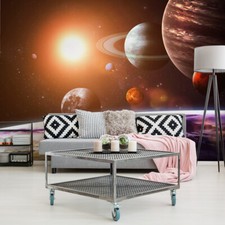 VLIES FOTOTAPETE Tapete Wandbilder XXL Weltall Sonnensystem Planeten Sterne 5453
