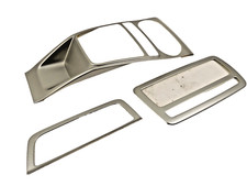 (1555) 6J0072390E Original SEAT IBIZA IV Armaturenbrett Deko-Set Climatronic Alu