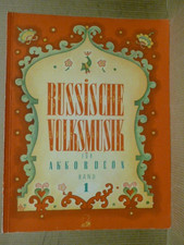 Musiknoten " Russische Volksmusik " Band 1 für Akkordeon