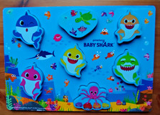 Baby Shark Holz Steckpuzzle