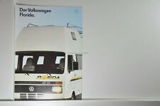 VW Volkswagen LT 31 Wohnmobil Florida Prospekt 01/1990
