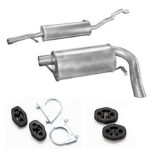 Auspuff Mitteltopf Endtopf   + Montagesatz  VW Sharan 2.0 2.8  10/1995-03/2010