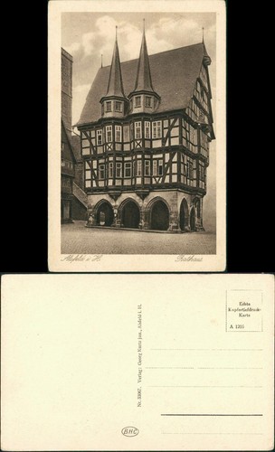 Ansichtskarte alsfeld partie - ansichtskarte,