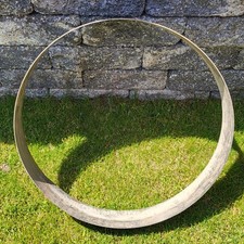 Edelstahl Pflanzringe 50cm Durchmesser 8cm hoch 2 Stück Rasenkante