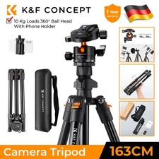 K&F Concept Tragbare Stativ Kugelkopf Fotostativ für Kamera mit Handyhalterung
