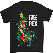 Tree Rex T-Rex Lustige Weihnachten Dinosaurier Herren 100% Baumwolle
