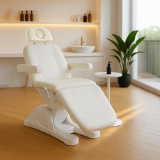 Elektische Kosmetikliege weiß Beautyliege Massageliege Wellnessliege NEU
