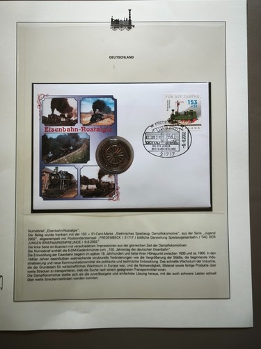 Numisbrief eisenbahn nostalgie - numisbrief,