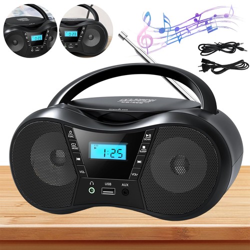 Tragbarer player boombox - tragbarer, cd-player