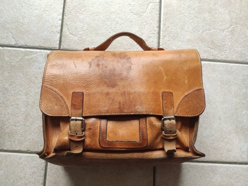 Vintage aktentasche leder echt - vintage,