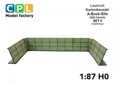 A-Bock-Silo - DDR Fahrsilo - SET II – Erweiterungsbausatz I 1:87 H0 DDR LPG 
